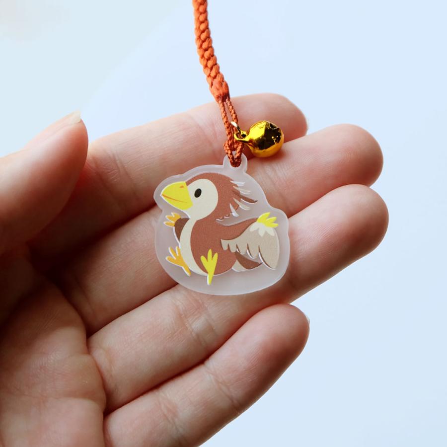 アクリル製 福井県の恐竜 チャーム 根付 アンブレラマーカー 