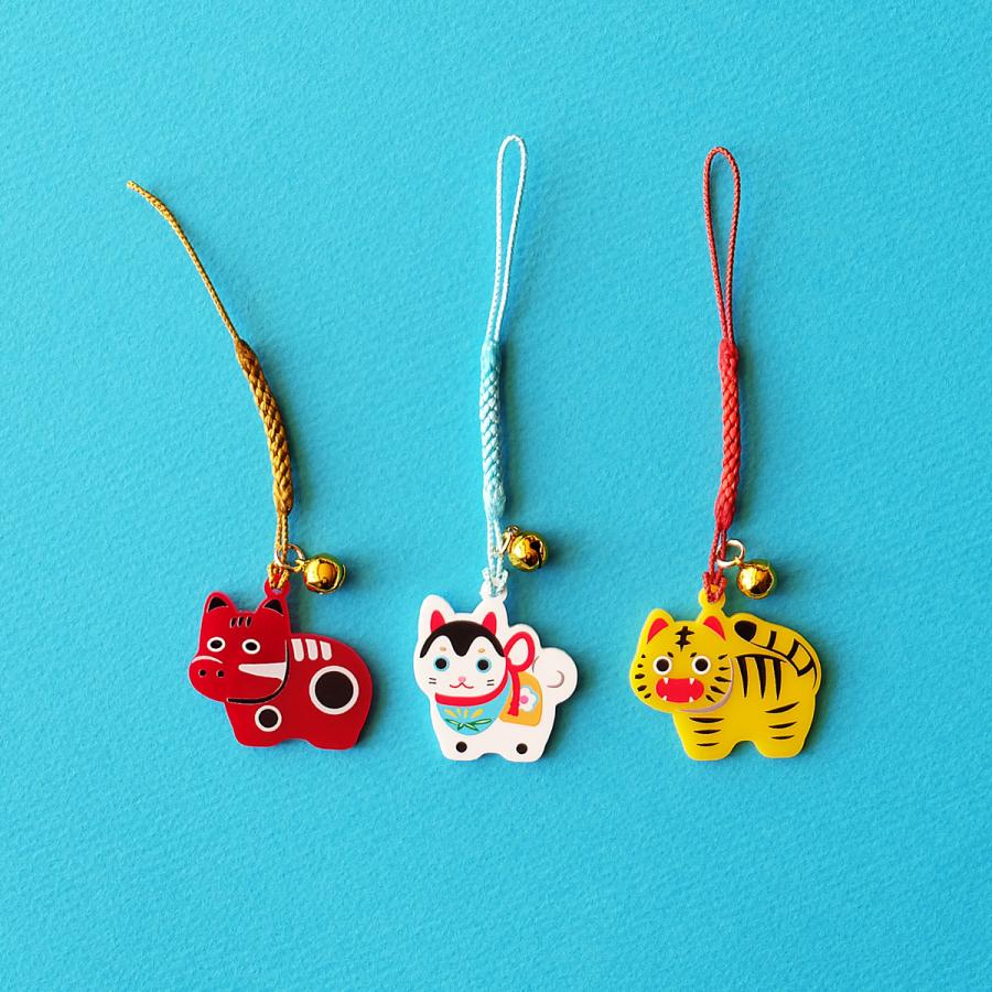 赤べこ&張子の虎　まとめ売り 日本のおもちゃ根付 赤べこ 犬張子 張子虎 : WORKSHOP PLUS SOLO
