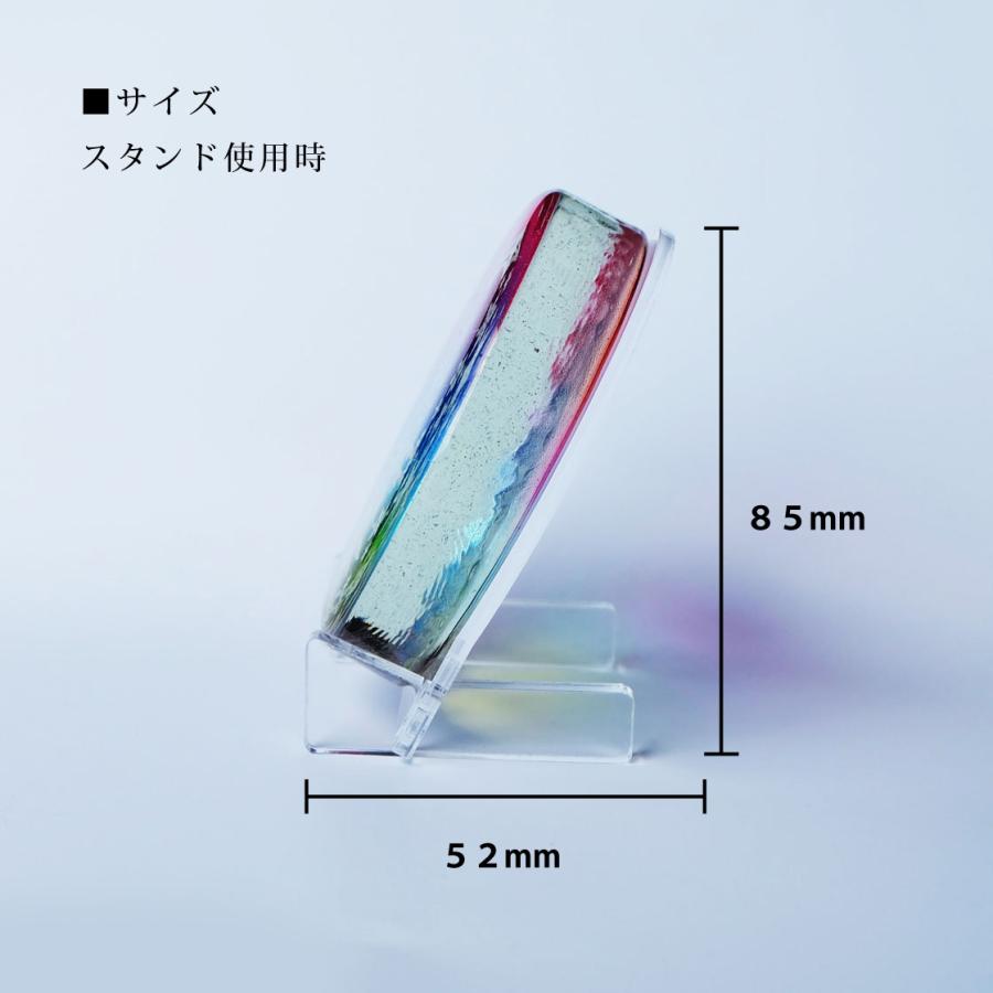 ガラス製ペーパーウェイト 雪の結晶クリスマスツリー 専用スタンド付き