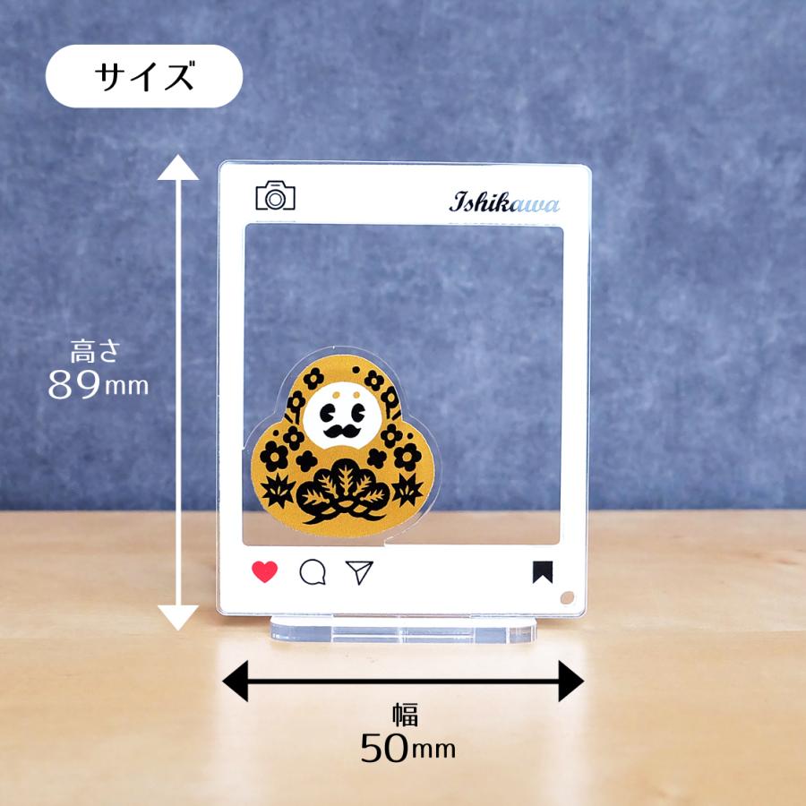 金沢土産 SNS風フレーム型アクリルスタンド ひゃくまんさん シリーズ