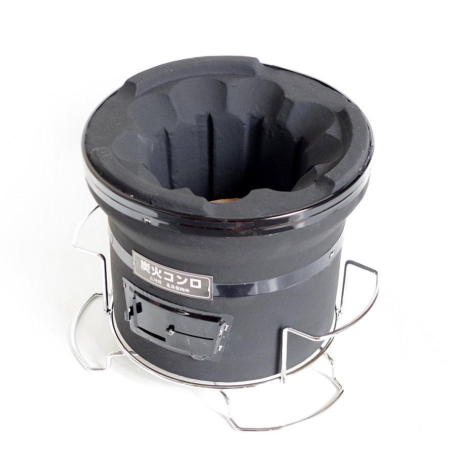 卓上コンロ 台付【黒】φ220 卓上七輪 | 増田屋 | 04