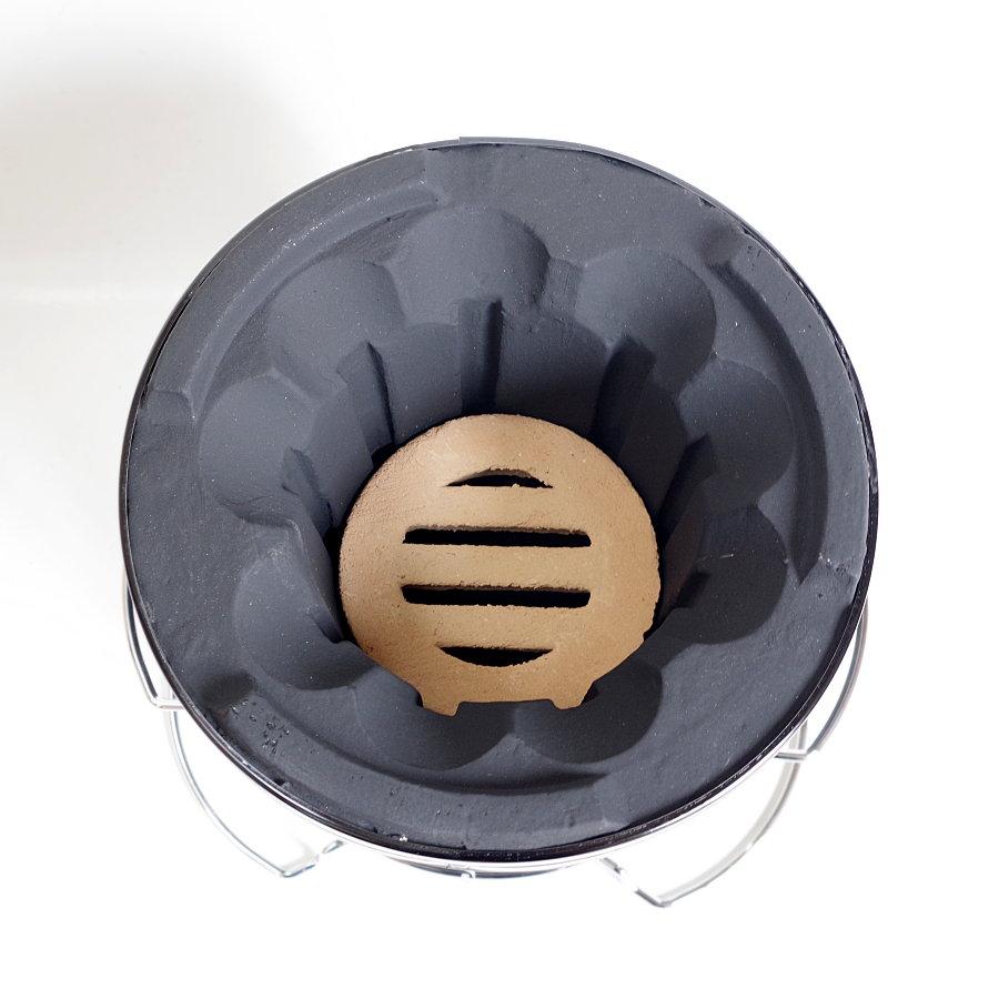 卓上コンロ 台付【黒】φ220 卓上七輪 | 増田屋 | 05