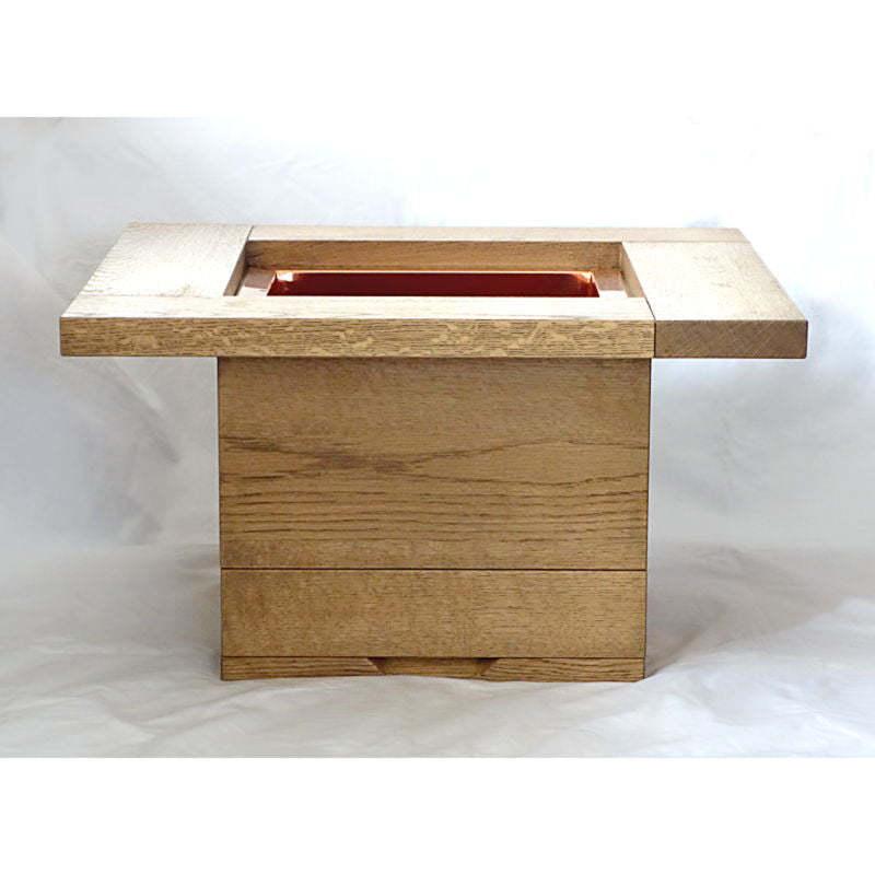 ならの角火鉢 陽 hinata 火鉢 ひばち 炭 和風 インテリア おしゃれ 囲炉裏 | 増田屋 | 03