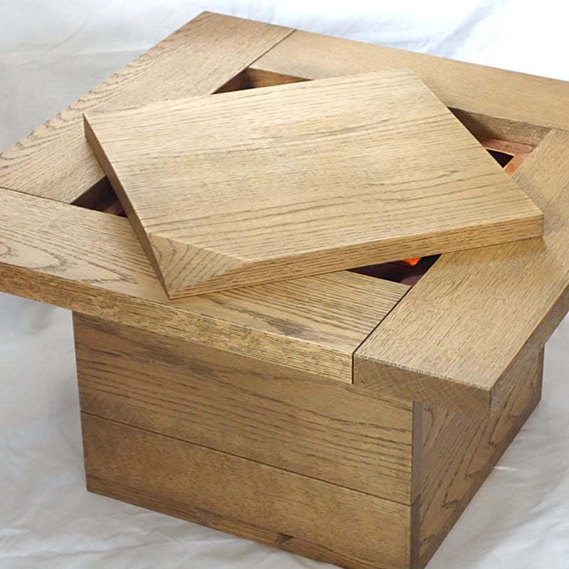 ならの角火鉢 陽 hinata 火鉢 ひばち 炭 和風 インテリア おしゃれ 囲炉裏 | 増田屋 | 07