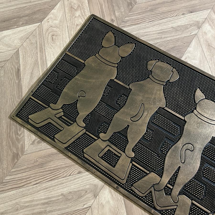 玄関マット ドアマット 屋外 屋外用 泥除け 泥落とし 汚れ落とし ラバーマット フロアマット 玄関 マット おしゃれ 滑り止め 長方形 マット 水洗い可能 75×45cm |  | 02