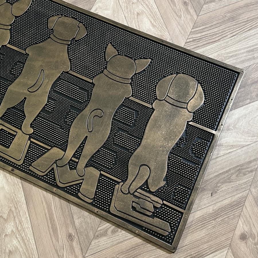 玄関マット ドアマット 屋外 屋外用 泥除け 泥落とし 汚れ落とし ラバーマット フロアマット 玄関 マット おしゃれ 滑り止め 長方形 マット 水洗い可能 75×45cm |  | 03