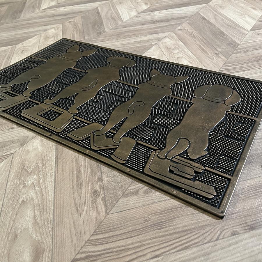 玄関マット ドアマット 屋外 屋外用 泥除け 泥落とし 汚れ落とし ラバーマット フロアマット 玄関 マット おしゃれ 滑り止め 長方形 マット 水洗い可能 75×45cm |  | 04