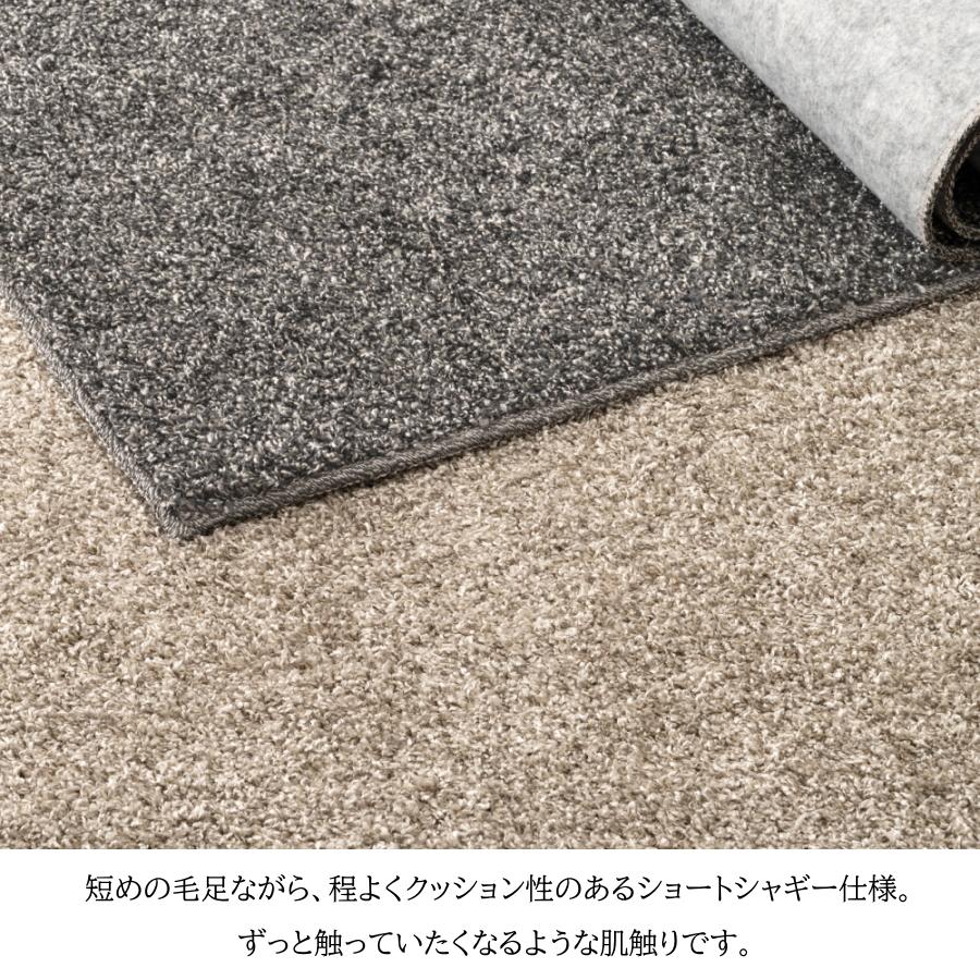ラグ カーペット 190×240cm 約2.5畳 国産 日本製 シャギーラグ マット 防ダニ 抗菌 防臭 防炎 床暖房対応 絨毯 敷物 おしゃれ ホットカーペット対応 リビング