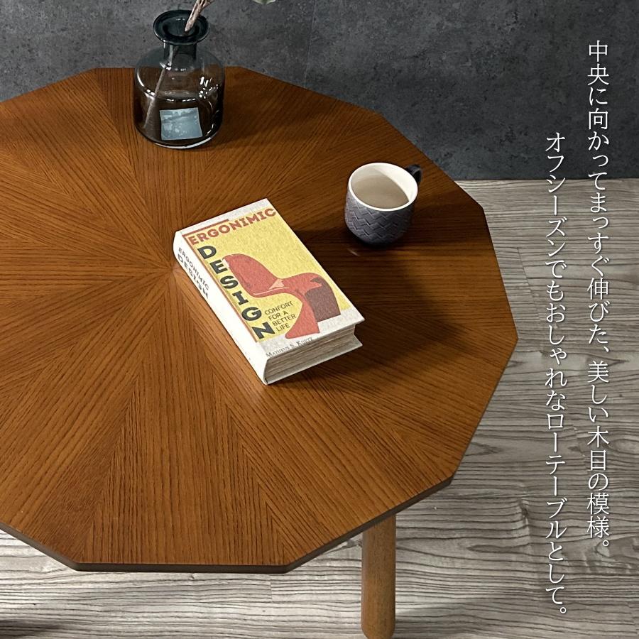 こたつ テーブル 80cm幅 多角形 12角形 80×80 U字石英管ヒーター こたつ テーブル 80cm幅 多角形 12角形 80×80 U字石英管ヒーター
