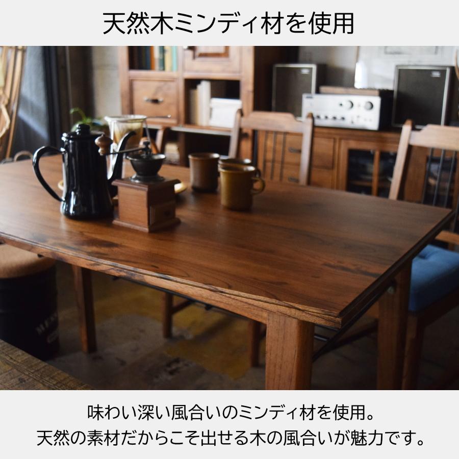 テーブル ダイニングテーブル 食卓テーブル 幅130cm ミンディ材 無垢