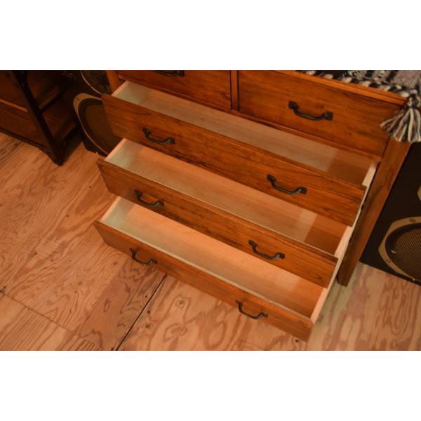 木彫り 6段チェスト コンソール アンティーク ヴィンテージ ビンテージ