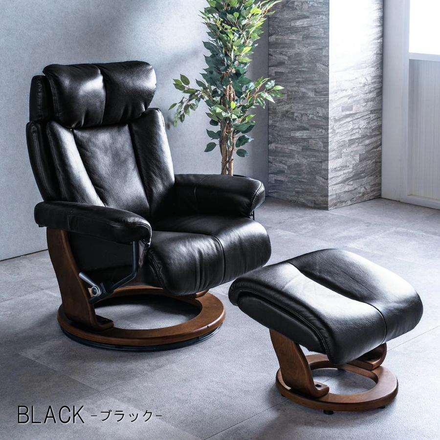 INTERIOR CORE インテリア・コア リクライニングチェア クロエ 黒 INTERIOR CORE インテリア・コア リクライニングチェア クロエ