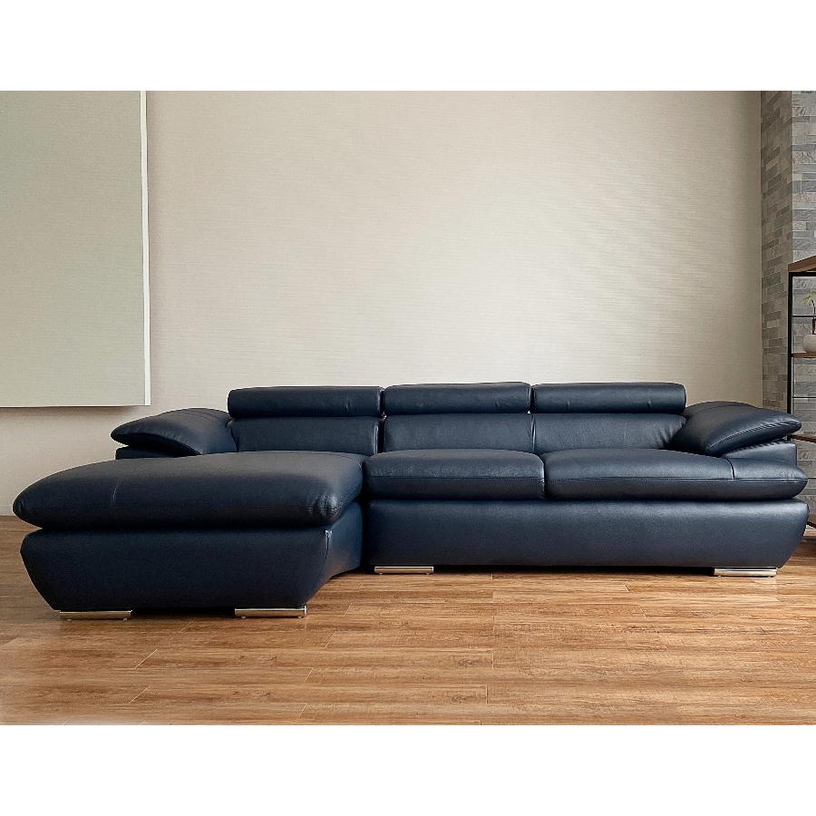 【セット販売】イタリアンレザー　カウチソファ（右側） ソファー ソファ カウチソファ カウチソファー 左右対応 L字 l字