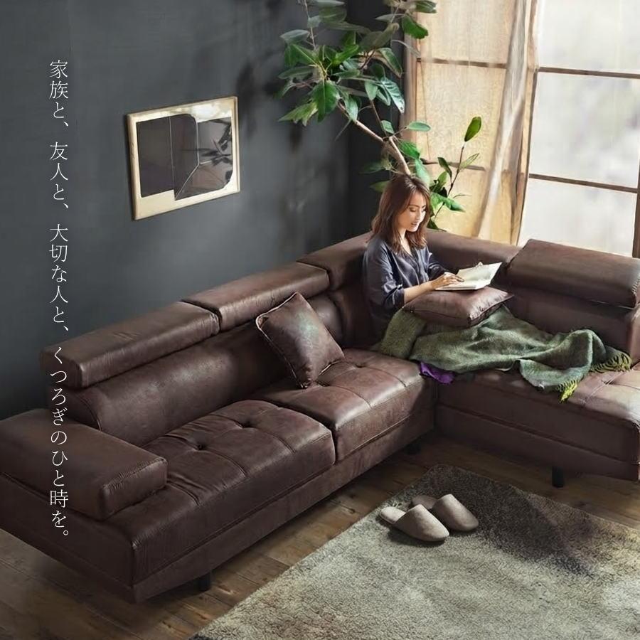 ソファー ソファ カウチソファ コーナーソファ レザーファブリック