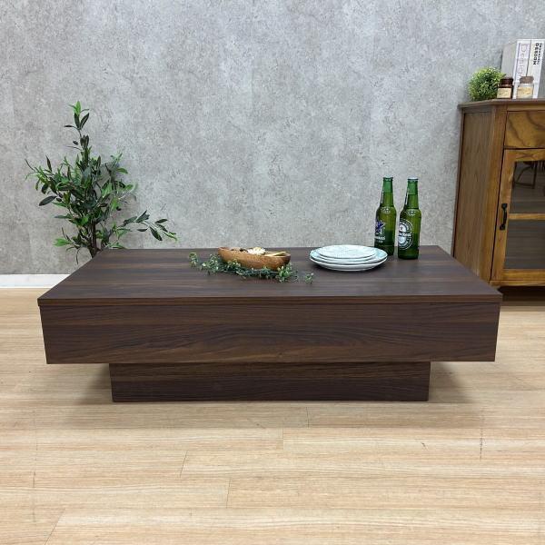 【幅110㎝】センターテーブル 引き出し 棚あり ローテーブル【ブラウン】 楽天市場】センターテーブル 幅110cm 木製 収納ラック付 ロー