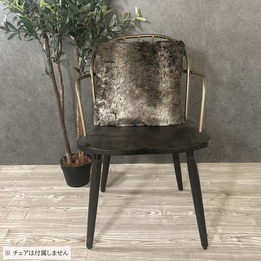 クッション 40×40 正方形 フェイクファー おしゃれ カバー取り外し可能 ウルフ 狼 腰当て 背当て 枕 肘置き インテリア 雑貨 毛皮 風 |  | 02