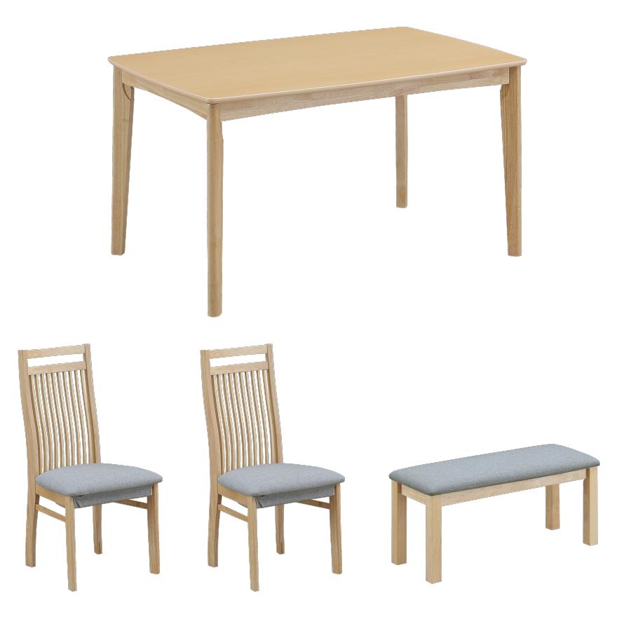 メトロ電気工業 こたつテーブル ダイニングこたつ 4点セット