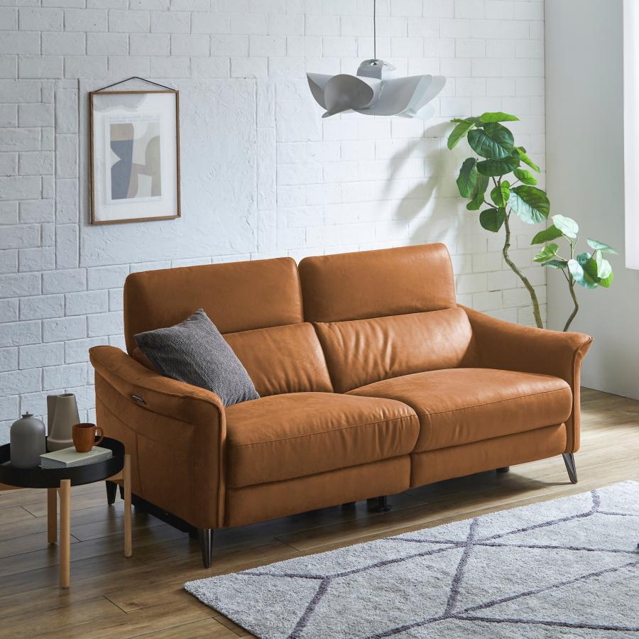 電動ソファ　1人掛け　ブラウンリクライニングソファヘッドレスト付き 電動ソファ 一人掛け 1人用 リクライニングソファ ポケット