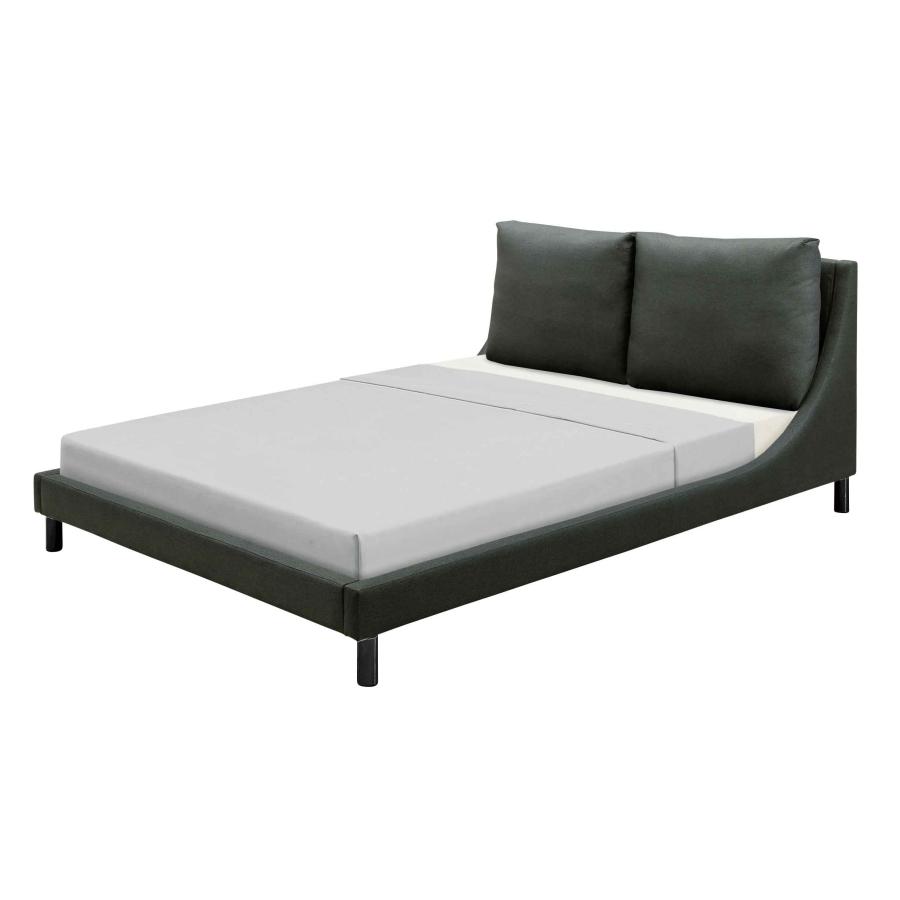 高級ベッドフレームクイーンサイズ背もたれに傷あり 背もたれクッション付きベッド,ダブル,クイーン – カグヤス