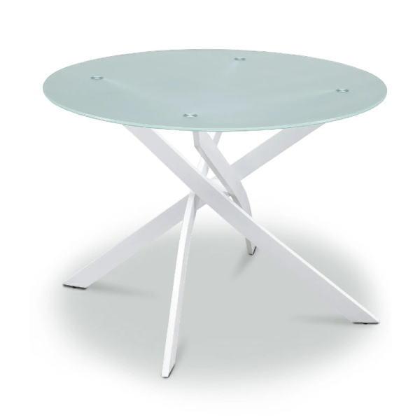 ダイニングテーブル テーブル 食卓テーブル 強化ガラス 4人用 4人掛け 円形 丸形 円型 丸型 北欧 モダン クリア ブラック ホワイト おしゃれ