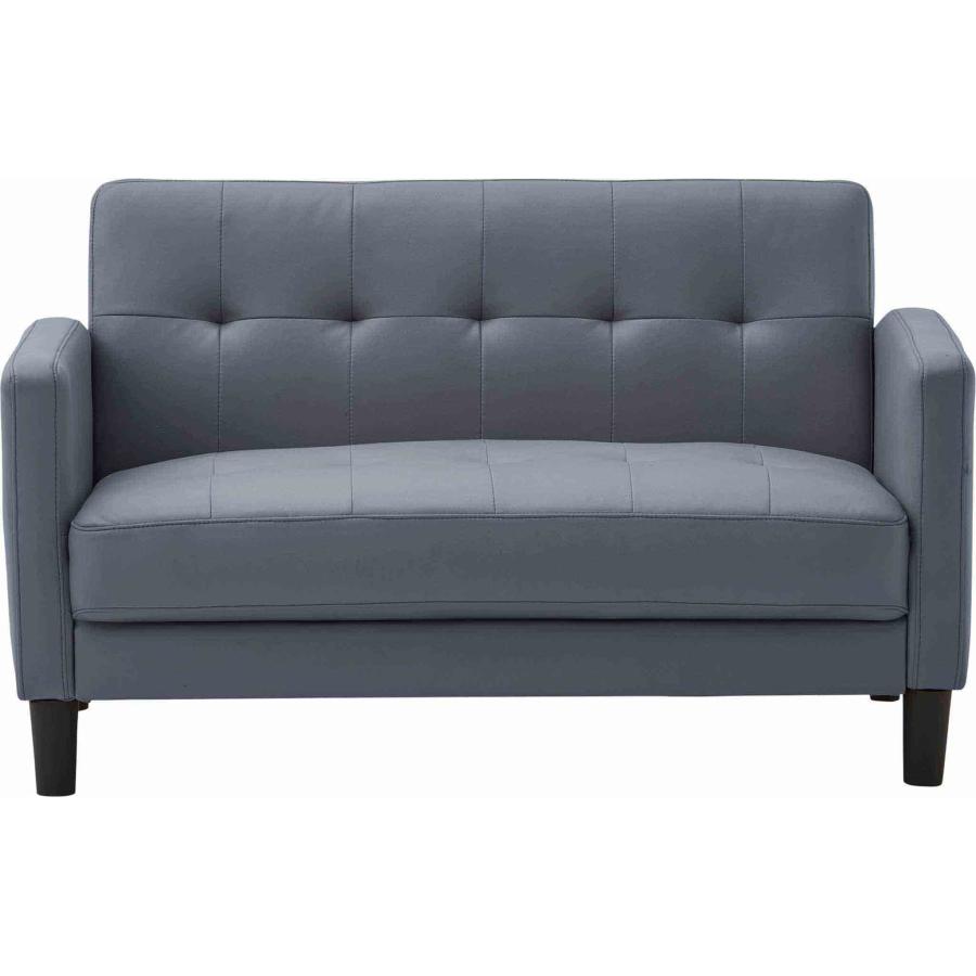 ソファー ソファ 2人掛けソファ ローソファー レザーファブリック