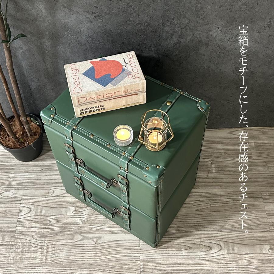 チェスト ローチェスト スリムチェスト 完成品 宝箱 トランク 