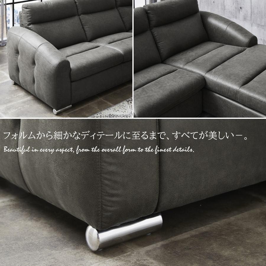 新品　ソファ　大型　グレー×ブラック　ソファベッド　ソファセット　L字 ソファ ソファー ソファセット ソファベッド L字ソファ 大型 グレー