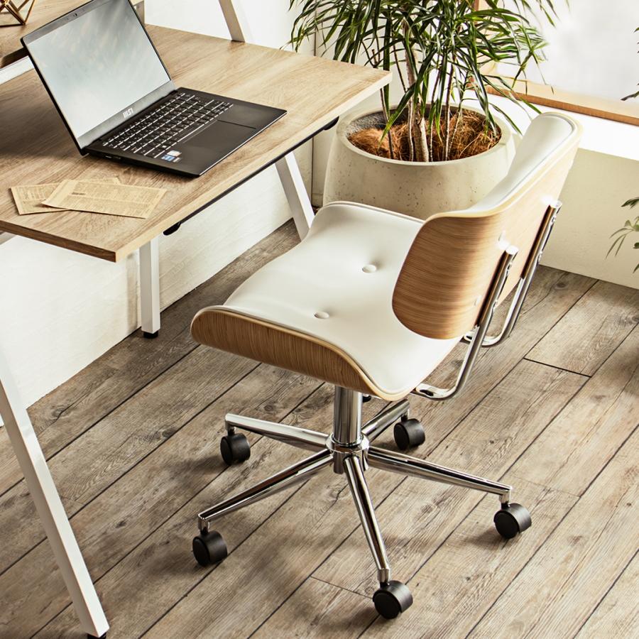 オフィスチェア ワークチェア デスクチェア 事務椅子 学習椅子 チェアー 回転 昇降 キャスター おしゃれ ミッドセンチュリー 椅子 レトロ モダン アームレス |  | 02