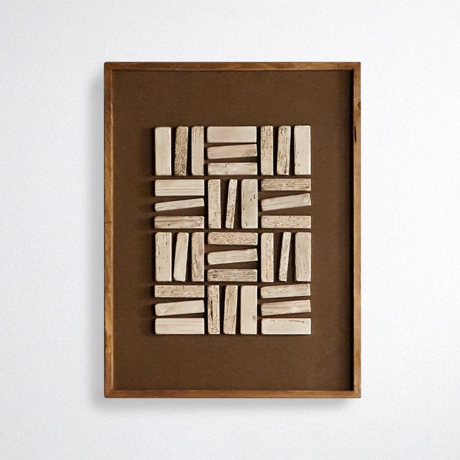 アートパネル ウォールアート 62×82cm 無垢 古木 リサイクルウッド