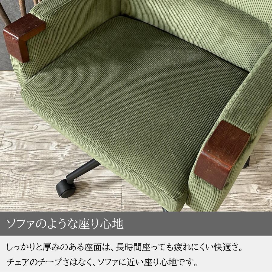 チェアー チェア デスクチェア オフィスチェア ワークチェア コーデュロイ 回転 昇降 ロッキング キャスター 椅子 いす イス 事務椅子 おしゃれ 事務 店舗_4