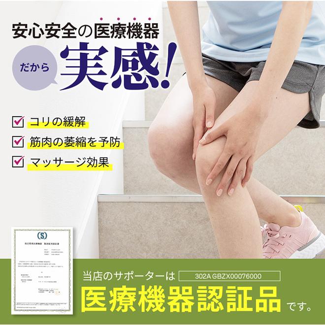 ポイントUP中 膝 低周波サポーター 還暦祝い ひざサポーター 膝