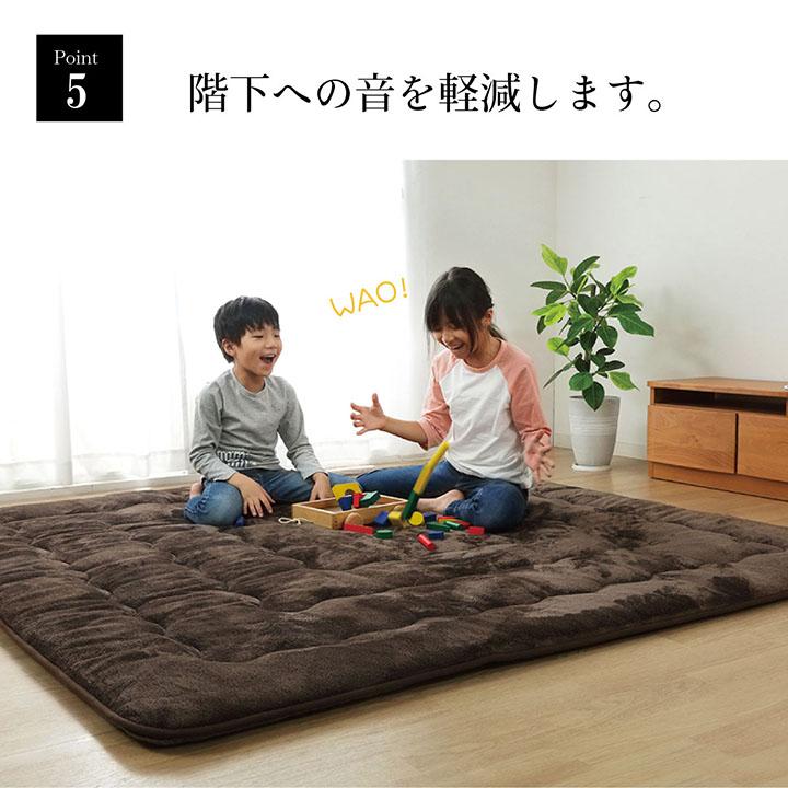 ラグ こたつ敷き布団 撥水 あったか仕様6層タイプ ベージュ ブラウン グリーン  約190×260cm《os》｜plus1-store｜10