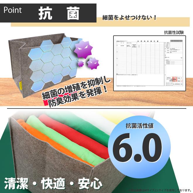 吸湿 消臭 引出し内の仕切りケース M 2枚組 仕切り 収納 収納ボックス