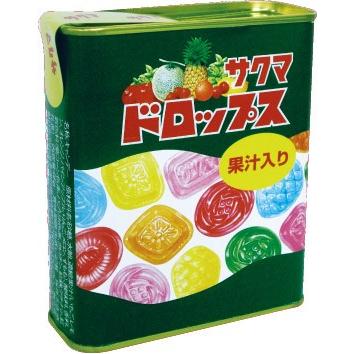 18％OFF サクマ製菓 日本製 サクマドロップス 缶 80g