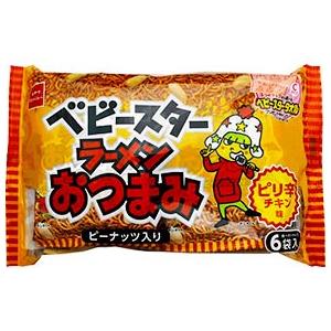 おやつカンパニー ベビースターラーメンおつまみ ピーナッツ入り ピリ辛チキン味 6袋入 149 プラスワンショップ 通販 Yahoo ショッピング