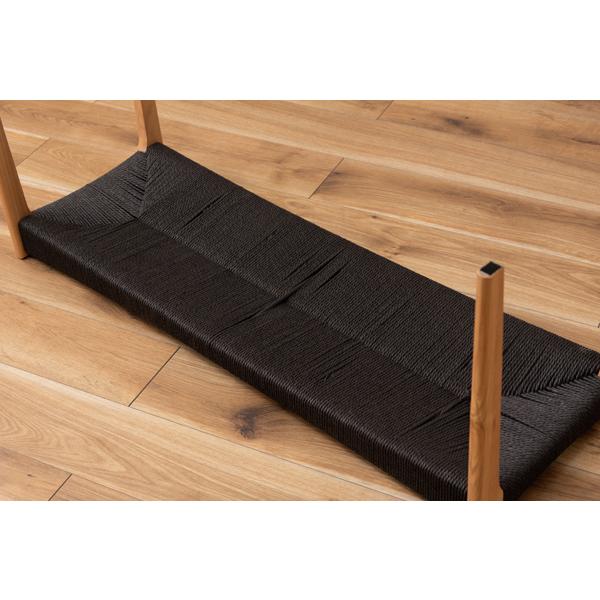 直送品 東谷 AZUMAYA ペーパーコードベンチ W105×D36×H46×SH45 ブラック ACE-78BK | 東谷 | 14
