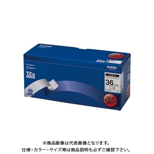 ブラザー ピータッチテープ36mm白/黒(5個入) TZE-261V
