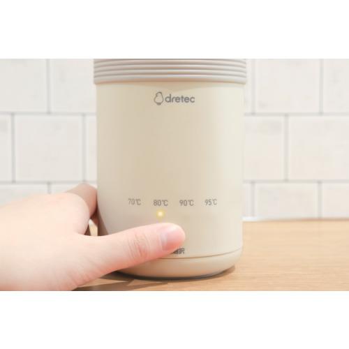 電気ケトル おでかけ温調ケトル 400ml アイボリー ドリテック dretec PO-170IV |  | 01