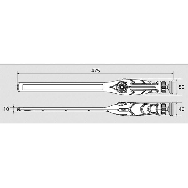 KTC 充電式LEDスリムライト 900(2色) AL810 | KTC | 04