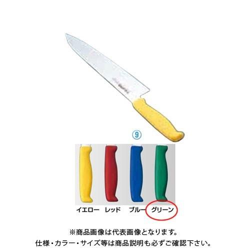 TKG 遠藤商事 エコクリーン トウジロウ カラー牛刀 30cmグリーン E-239G AEK5420 7-0315-0920