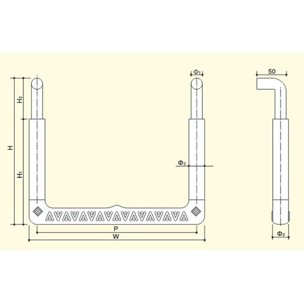 (運賃見積り)(直送品)FLEX フレックスシステム アメニティステップ 先付けタイプ(L字型) 173mm (10本入) RC30L-173SUS |  | 02