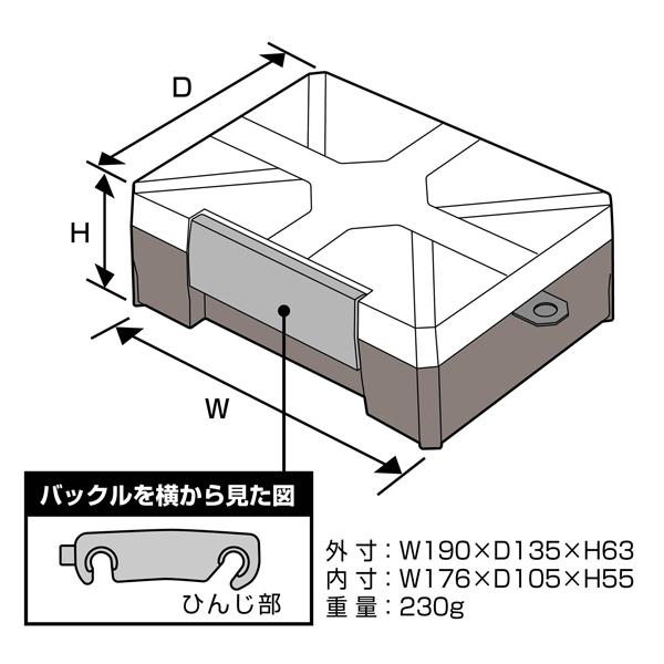 アネックス ANEX タフケース 190×135×63(176×105×55) ATC-RK | 兼古製作所 | 03
