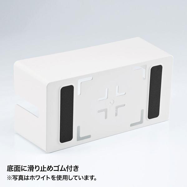 サンワサプライ SANWA ケーブル&タップ収納ボックス Mサイズ ブラック CB-BOXP2BKN2 |  | 09