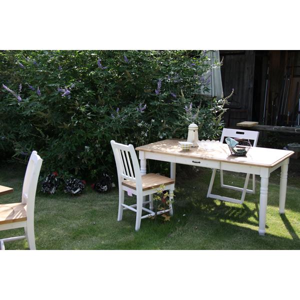 直送品 東谷 ミディ テーブル W150×D80×H70cm ホワイト CFS-211 | 東谷 | 05
