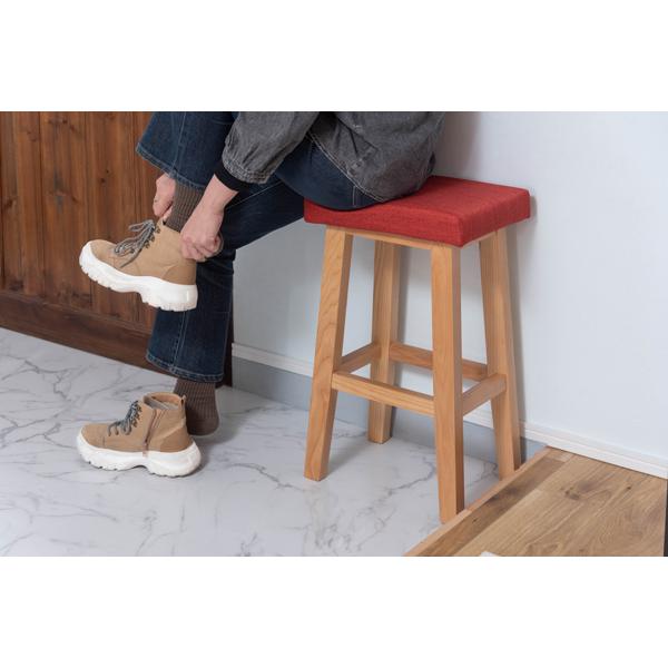 直送品 東谷 バンビ ハイスツール 高さ60cm レッド CL-789CRD | 東谷 | 10