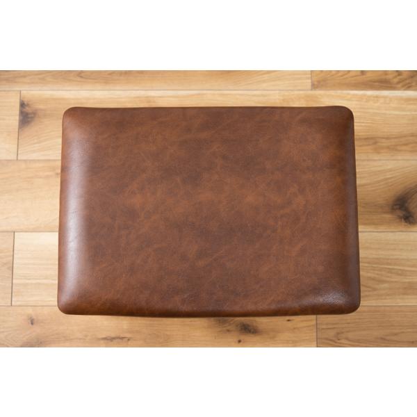 直送品 トロペ スツール ダークブラウン W48×D33×H42cm オットマン チェア 東谷 AZUMAYA CL-790DB 東谷 AZUMAYA |  | 06