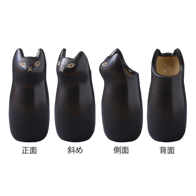 直送品 東谷 AZUMAYA 傘立て 黒猫 黒 約W15.5×D17×H34.5 猫 かわいい 陶器 CLY-13BK |  | 01