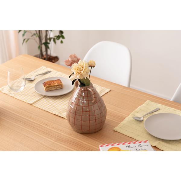 直送品 東谷 フラワーベース 高さ21cm ブラウン CLY-75BR | 東谷 | 04