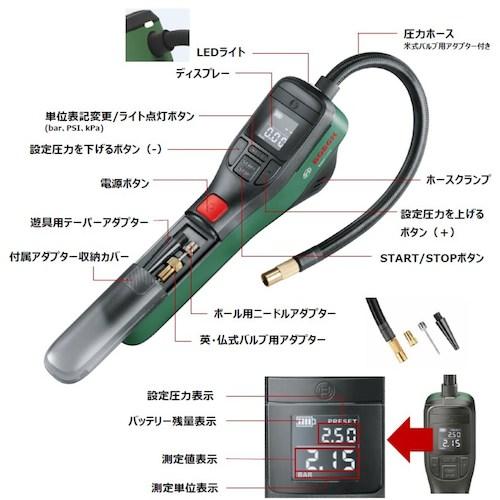 ボッシュ コードレスエアポンプ（イージーポンプ） EASYPUMP | BOSCH（DIY、工具） | 02