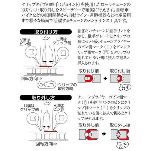 TSUNODA キングTTC専用工具 チェーンプライヤー 160mm バネ付 KT-802-1 |  | 02